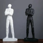Desktop Home Decoration Accessories Modern Creative Brain Hole Wide Open Statues Sculptures Resin Decor Crafts Gifts Figurines