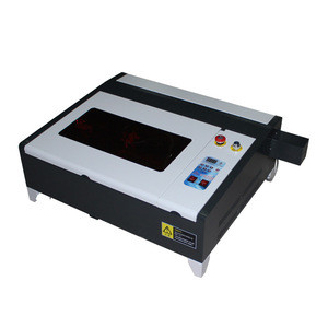 Desktop LY laser cutting machine 4040 50W CO2 Laser Engraving Machine  Work Size 400*400mm  with rotary axis