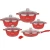 Import dessini  Aluminium pot gift pot 12 pcs die-casting non stick cookware sets kitchen cooking pot with granite coating from China