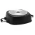 Import Die-cast aluminum shallow casserole with black ceramic non stick coating and stainless steel handles knob from China