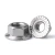 Import DIN 6923 carbon steel hex flanged nut from China