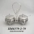 Import Dinnerware luxury metal frame glass sugar spice hanging jar with lid spoon from China