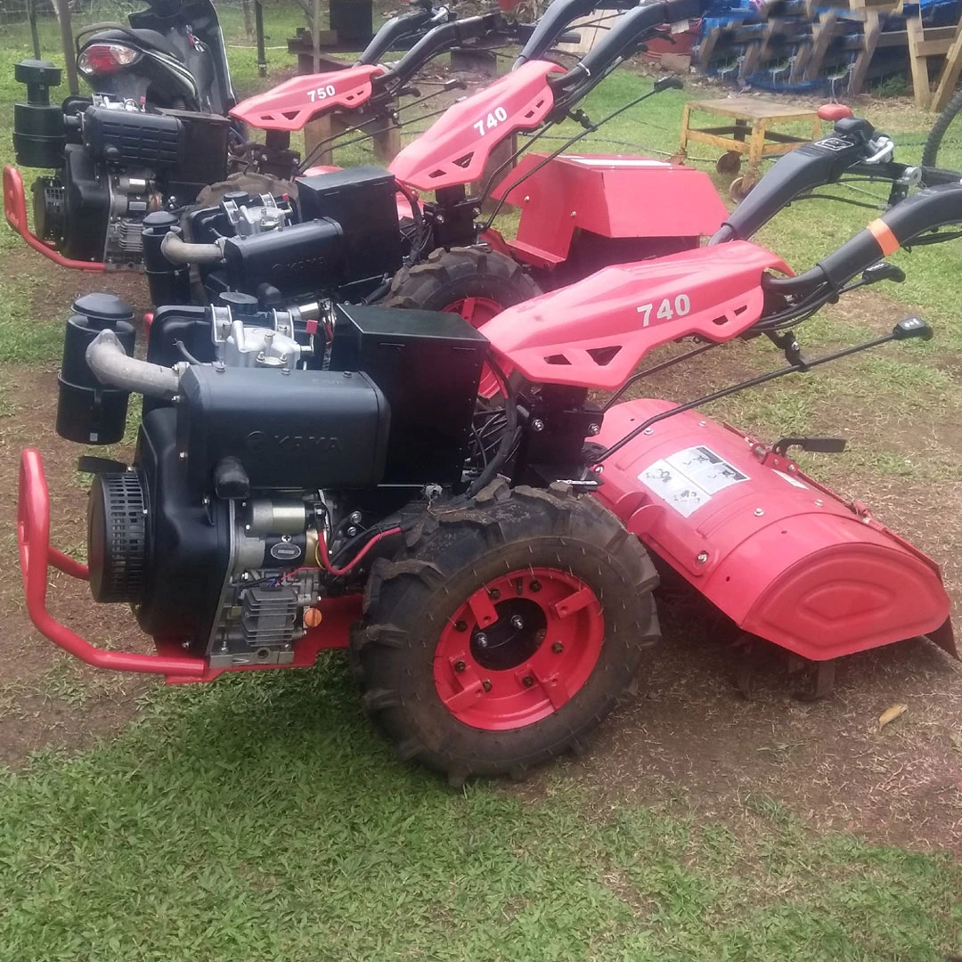 Discount 2 wheel farm walking tractor diesel engine with garden tiller multi cultivator model 732, CE approved