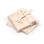 Disposable Eco-friendly Wooden Cutlery Dinnerware Set For Hotel
