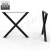 Import DIY Affordable Metal Legs X Shape Furniture Legs Coffee Table Legs from China
