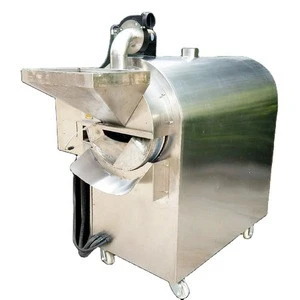 Dongyi New arrival LQ-50 electric gas oven roaster/various vaw materials peanut nut grain roaster smokeless dried fried machine