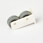 Double wheels plastic pulleyfor shower room