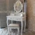 Import dressing table with mirror makeup table french wooden dresser 3 Drawers Antique Vanity Set Wood Make Up Dresser with Folding Mir from China