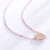 Import Drop shopping 925 sterling silver opal necklace 18 inches Rose Gold plated teardrop shape pendant women jewelry from China