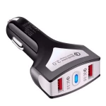 Dual Usb Car Charger High Quality QC3.0 Fast Car Charger Double Port  QC 3.0 Car Phone Charger with Led Light