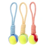 Durable Cotton Rope Ball Teeth Grinding Cotton Rope Knot Pet Dog Toy