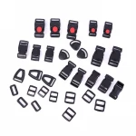 Durable POM resin material circular ring second gear buckle luggage strap buckle
