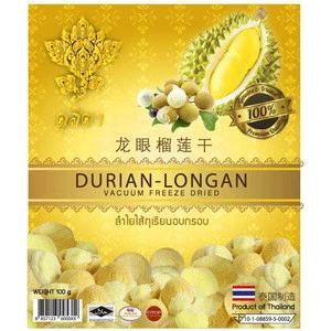 Dusita : Vacuum Freeze Dried Durian Longan Fruit , Dried Fruit Snack , Healthy Snack From Thailand