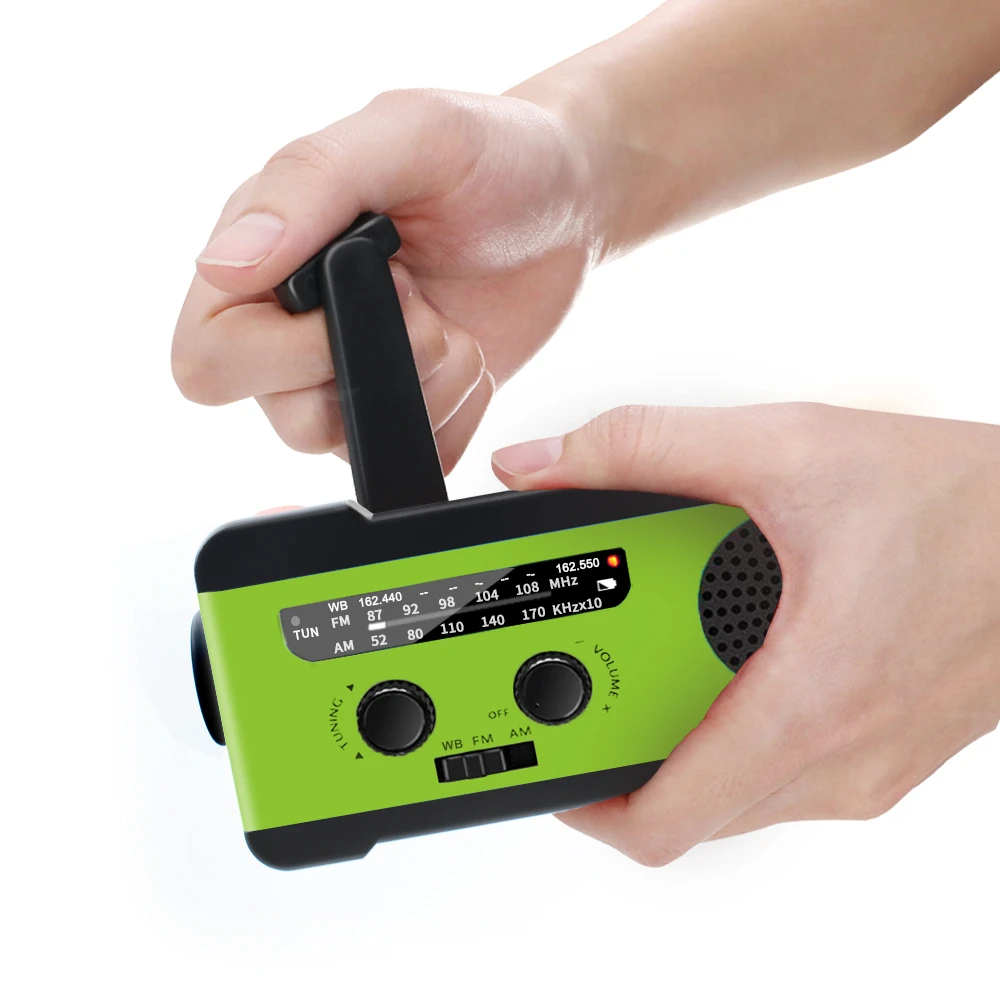 Dynamo Charger disaster Radio with 2000mAh power bank and emergency survival kit with radio