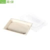 Easy Green Eco-friendly Biodegradable Sushi Bamboo Pulp Paper Food Container Packaging Box