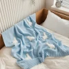 eco-friend OEKO-TEX baby security swaddle knitted blanket