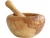 Import Eco-friendly Natural Olive Wood (HandMade) Mortar &amp; Pestle Smooth Round Top Style 8cm from Tunisia
