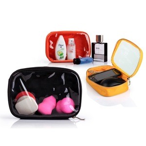 Eco-friendly Wholesale Designer Round Cute Cosmetic Travel Bags Small Makeup Bag