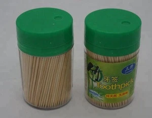 Economical Bamboo dental toothpick with PS box