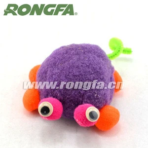 educational toys for 2 years old pompoms/pipe cleaners/plastic eyes