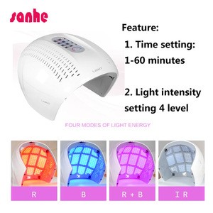 Effective 3 color blue red infrared light photon PDT light therapy Facial machine