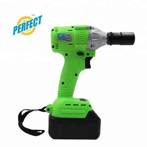 electric cordless bolt wrench with two batteries 20V brush less motor