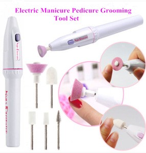 Electric Nail Drill, Professional Nail File Manicure Pedicure Kit Handpiece Grinder with Polishing Tools Nail Clippers Set