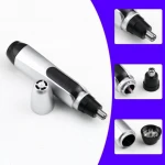 Electric nose hair trimmer portable nostril cleaner
