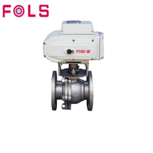 Electric operated medium flow control gas oil hot water ball valve