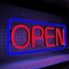 Electronic Signs LED Neon OPEN CLOSE light sign 12V 3A power supply  for stores window accept OEM/ODM