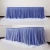 Import Elegant ice silk fabric table skirt with organza tulle tutu table skirt for wedding party banquet decoration from China