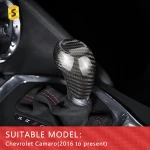 ES N-KML-132 Car Interior Accessories Carbon Fiber interior Accessories Gear Knob For Chevrolet Comero