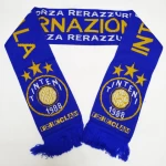 Europe Cup Promotional Custom Logo Sport Fans Scarf Custom Design Mini football fan scarf for sports event