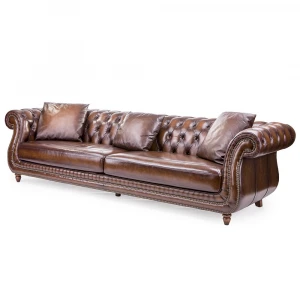 European living room leather sofa, classic sofa set living room furniture,latest living room sofa