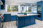 European Style Solid Wood Kitchen Cabinet Glass Door Wall Cabinet Antique Kitchen Furniture