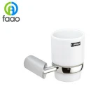 FAAO bath wall mounted double cup tumbler holder