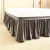 Import Fabric Sides Wrap Around Magic sticker Bed Skirt, Easy On/ Off Dust Ruffled King Bed Skirts Tailored Drop from China