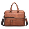 factory customized laptop briefcase bag good quality genuine leather briefcase in top sale