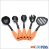 Factory direct 5 piece nylon tools non-slip handle  cooking utensils