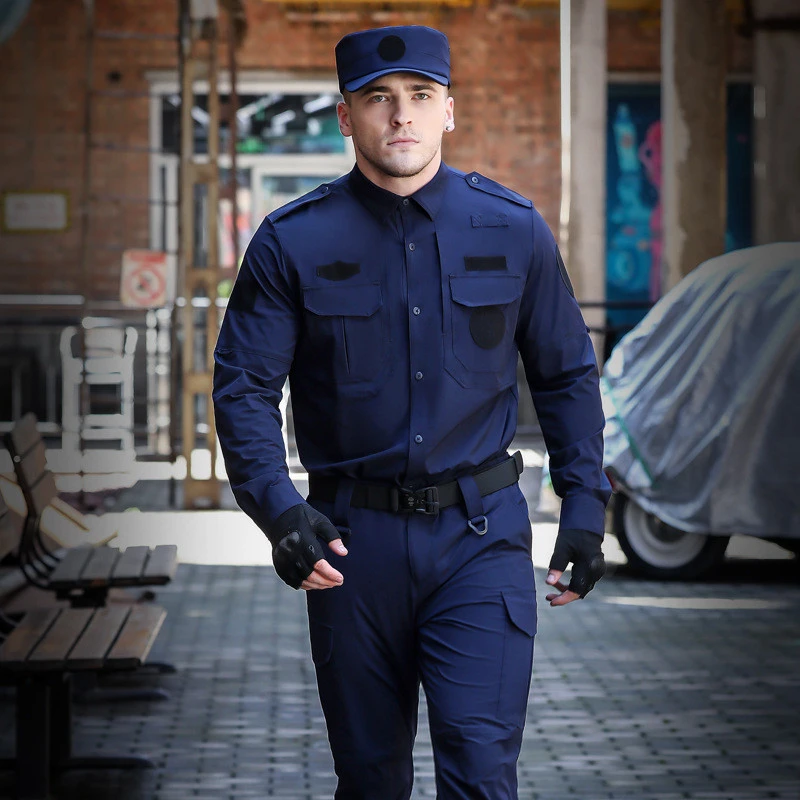 Factory Direct High Quality black Security Work Wear Guard Uniform men jackets For Security Guard