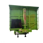 Factory Direct Sales 10500*2500*1500 Steel 3Axle60Ton Semi Trailer Dump Truck Trailer with Single Open Rectangular Bucket