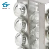 Factory direct supplier 16 jar 201 stainless steel rotating spice and herb holder rack
