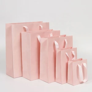 Factory Hot selling Custom Design Color Clothing Gift Bag Shopping Cosmetics Packaging Advertising Paper Handbag Bag
