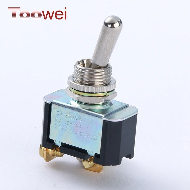 Factory outlet 15A 125VAC metal miniature slide amp toggle switch cover