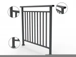Factory Price Aluminium Railing / Handrail / Balustrade for Balcony &Stair