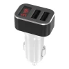 Factory Price Car Accessories 18W 2 USB Digital Display Car Charger