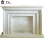 Factory Price Western Contemporary Simple Marble Fireplace