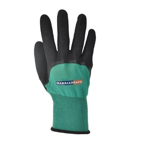 Factory  Safety Working  Gloves Rubber Latex Gloves Rubber Coated Glove