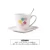 Import Factory stocked high quality porcelain cup white glazed barware drinking ceramic coffee mug with tray from China