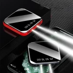 Factory Wholesale 20000mAh Mini Powerbank With Phone Holder Portable Mirror Power bank 10000 mAh Flashlight Battery